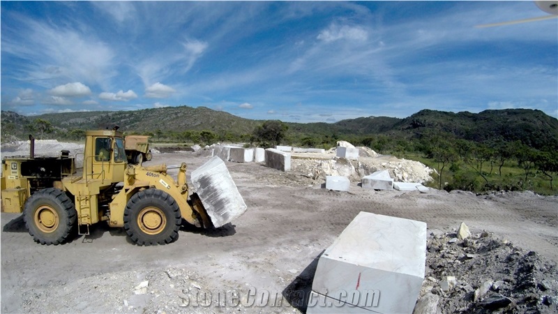 Infinity White - White Macaubas, Super White Quartzite Quarry