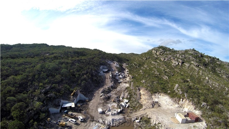 Infinity White - White Macaubas, Super White Quartzite Quarry