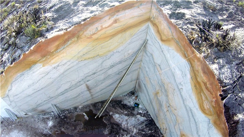 Infinity White - White Macaubas, Super White Quartzite Quarry
