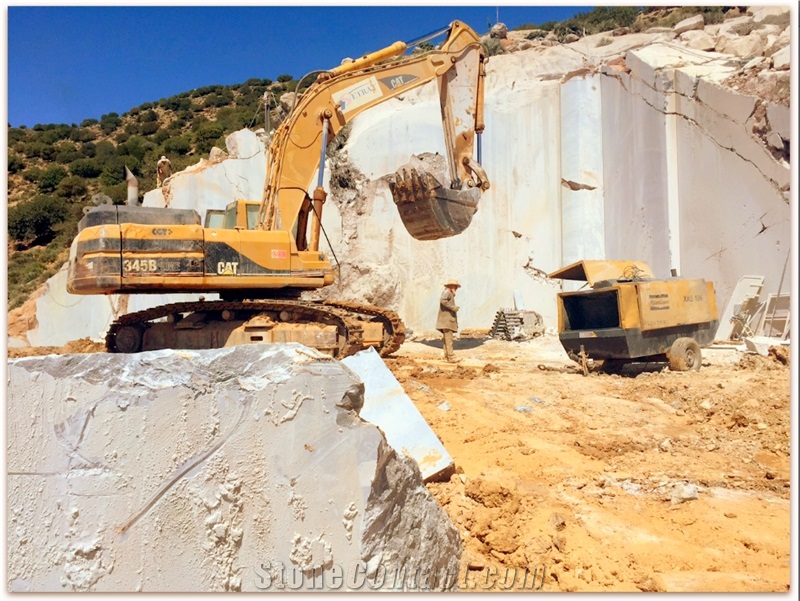 Grey Khenifra Marble Quarry