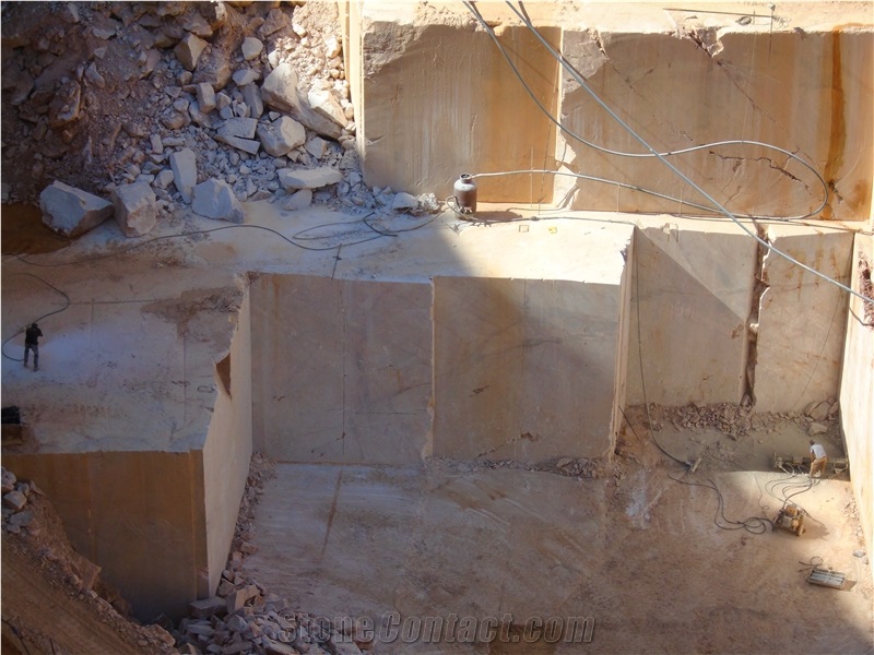 Portuguese Marble Branco Estremoz Quarry