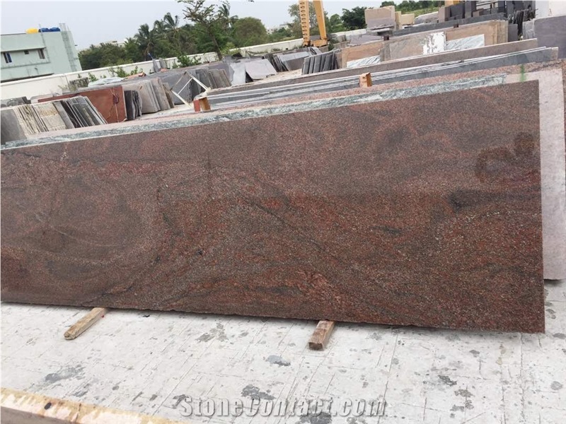 Abstract Red Granite Quarry