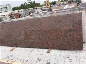 Abstract Red Granite Quarry