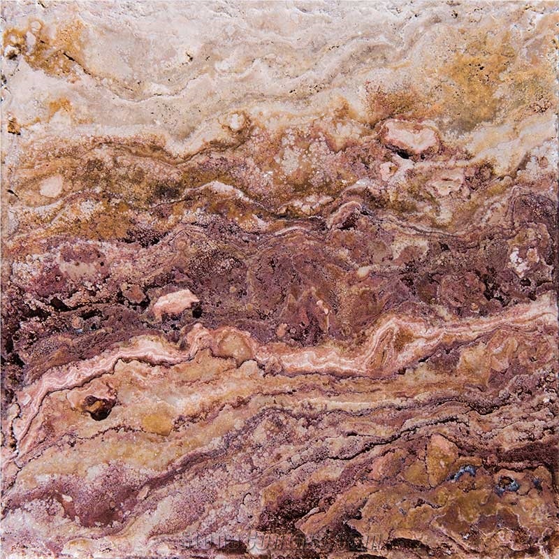Kutahya Sedona Travertine, Antique Red Travertine Quarry