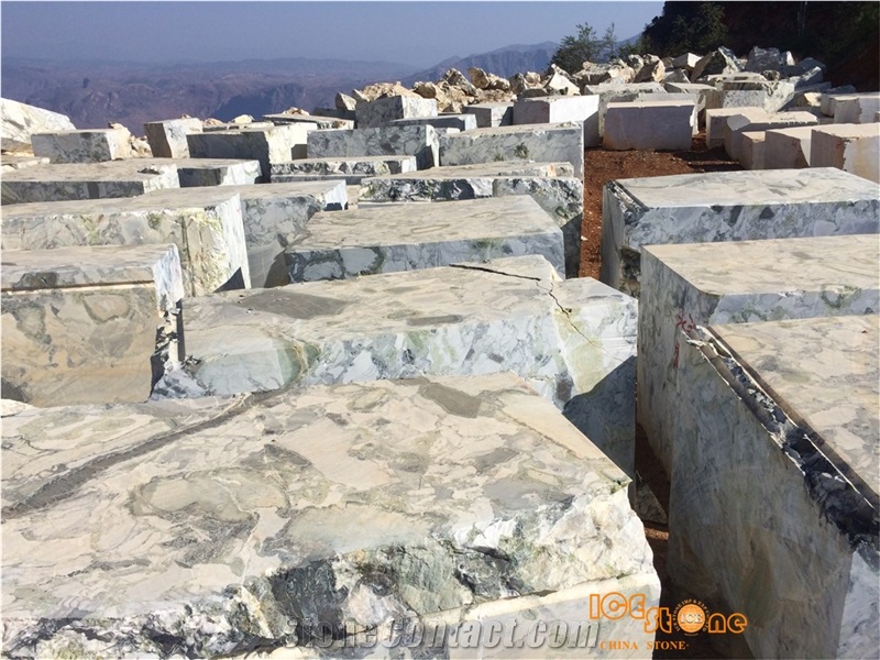 Ice Connect Marble/White Beauty Marble/ White and Green Primavera Marble/Ice Jade Marble, Ice Green Marble
