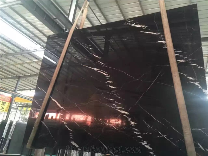 China Nero Marquina, China Marquina Marble ,Black Marble with White Vein, Dark Stone Blocks