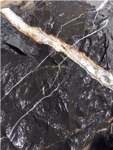 Schirmann Black Aziza - Noir Aziza, Sahara Noir Marble, Black Sahara Marble Quarry