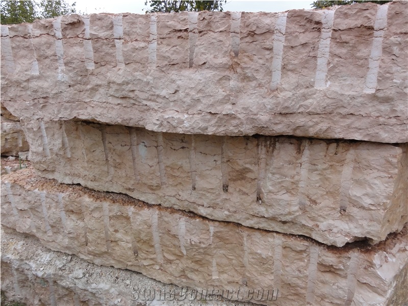 Rosa Perlino Marble, Rosa Asiago marble, Perlino Rosato, Pink Marble Blocks - Quarry