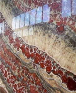 Vulcano Ruby Onyx - Rojo Vulkano Onyx Quarry