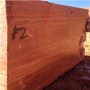 Red Travertine Quarry