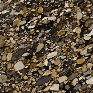 Black Marinace Granite-Black Mosaic Granite-Golden Marinace Granite Quarry