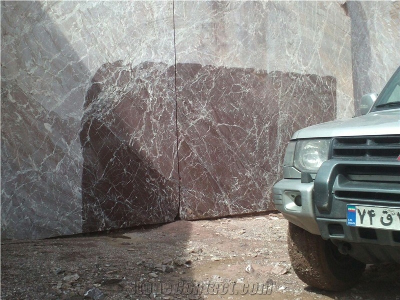 Red Viola Marble Quarry