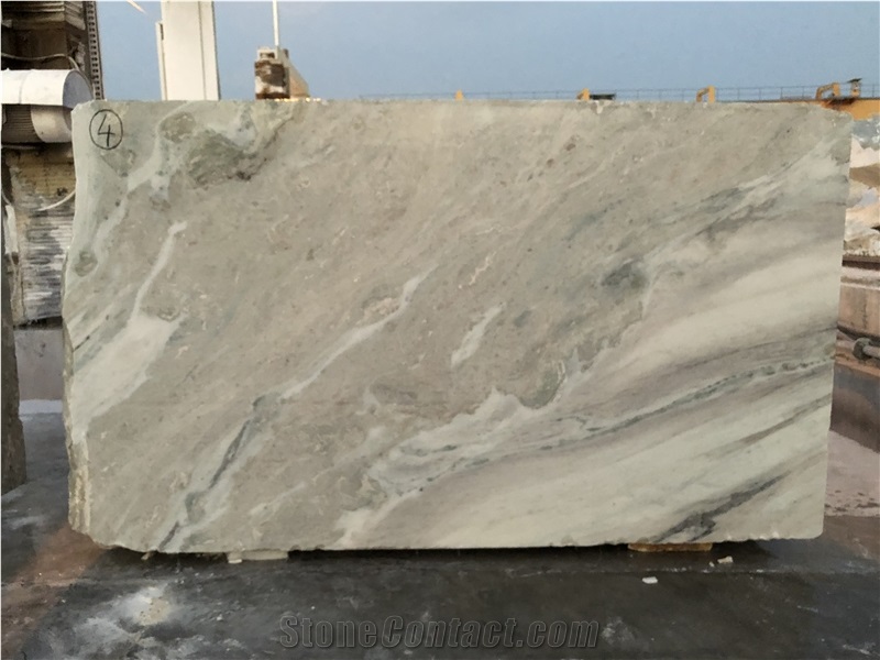 Frozen White Marble Quarry