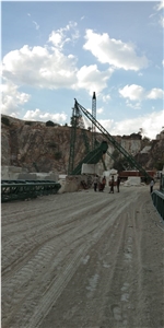 Frozen White Marble Quarry