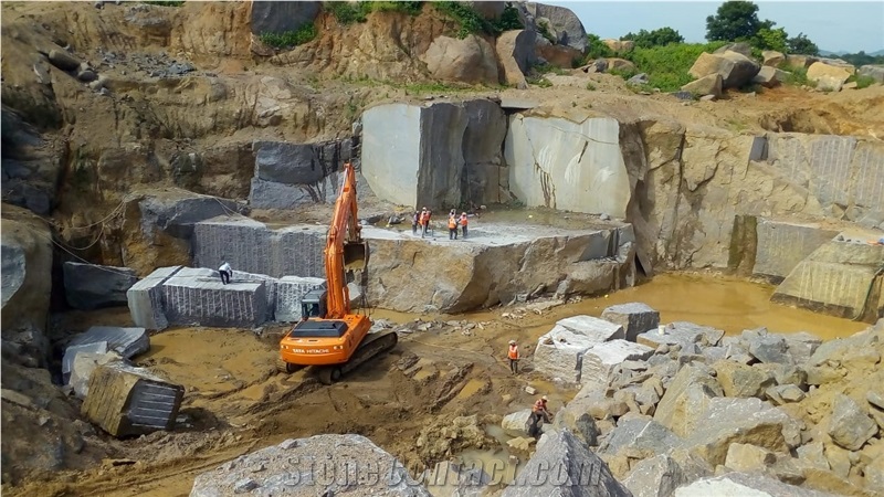 Karimnagar Maple Red Granite Quarry