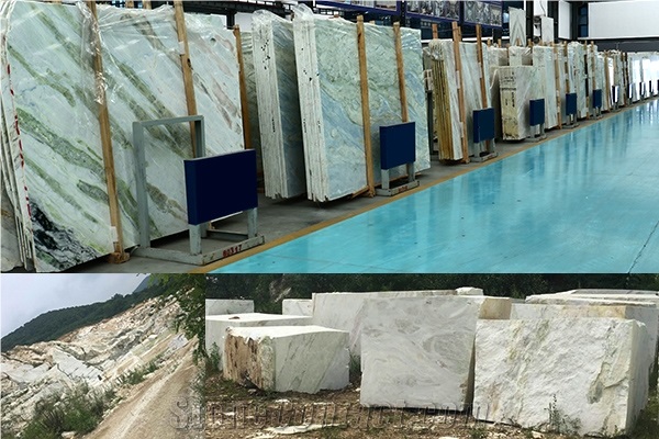 Ocean Blue -Lemon Ice Marble, China Blue River Marble Quarry