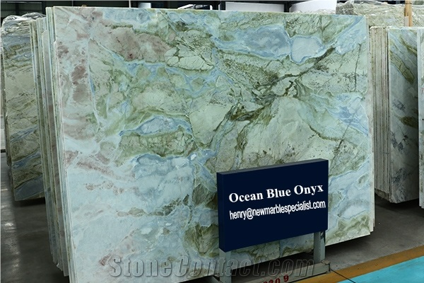 Ocean Blue -Lemon Ice Marble, China Blue River Marble Quarry