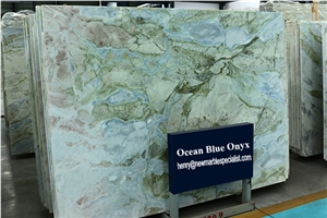 Ocean Blue -Lemon Ice Marble, China Blue River Marble Quarry