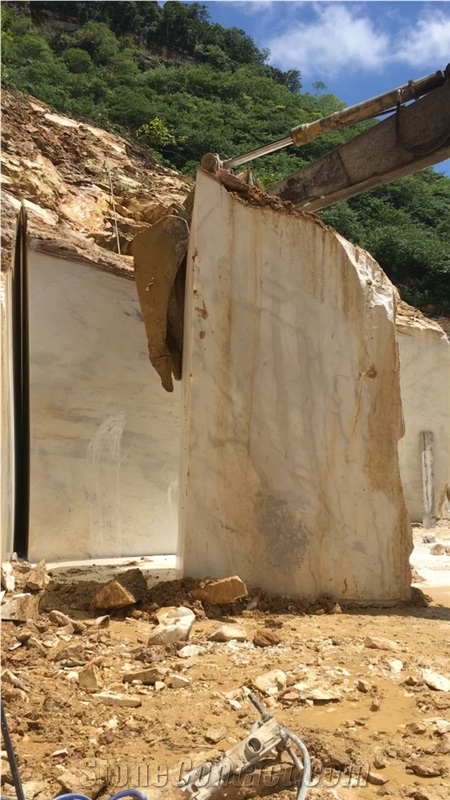 Vietnam Milk White Marble Quarry