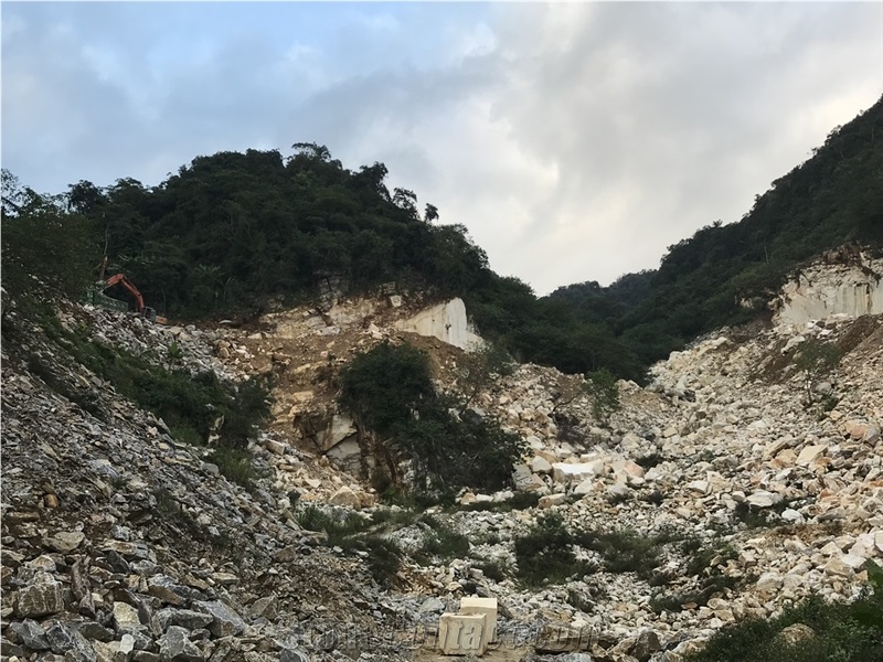 Vietnam Milk White Marble Quarry