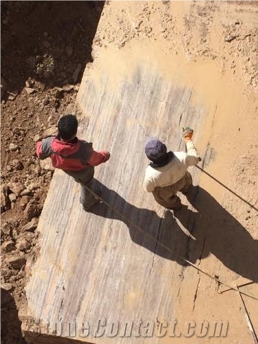 River Silver Travertine Quarry