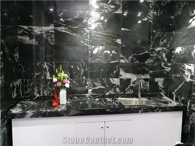River Black Granite,Royal Ballet Granite, Nero Fantasy Granite Quarry