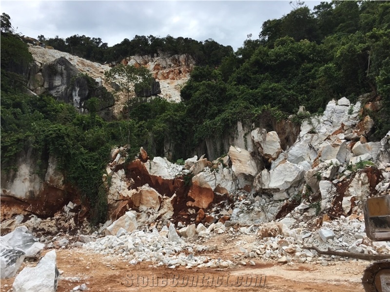 Quy Hop White Limestone quarry