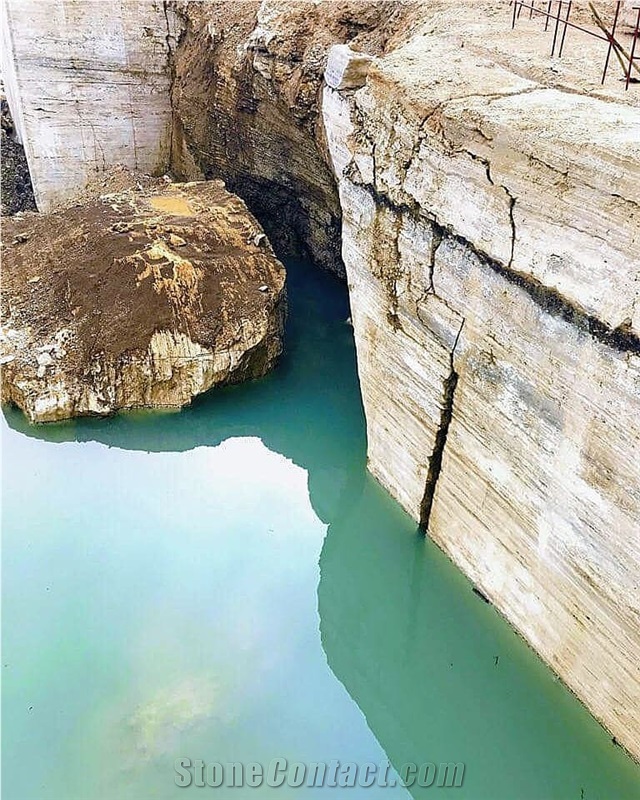 Travertino Viridis Impera-Travertino di Rapolano Quarry