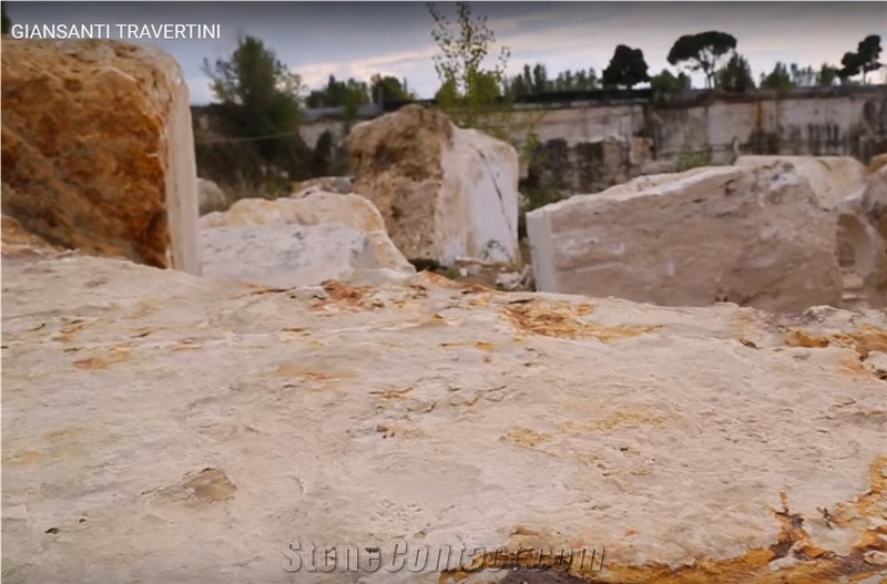 Travertino Light Dorato Quarry