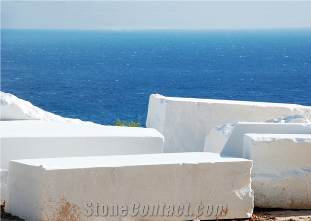 Thassos Snow White-Thassos Extra-Thassos Crystal Wave Quarry