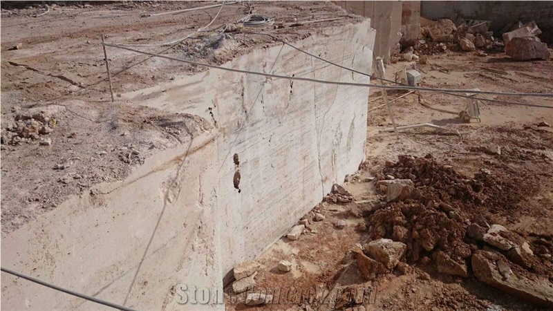 Light Beige Travertine, Atash Kouh Light Travertine Quarry