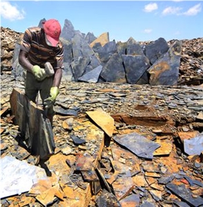 Rosa Stone Slate - African blue Slate Quarry