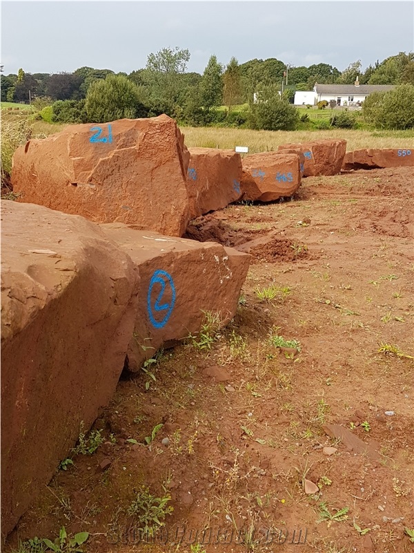 Cove Red Sandstone - Cove Quarry, Brownknowe
