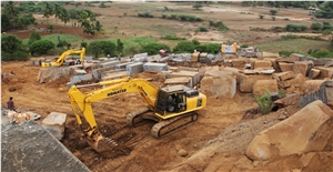 Chamrajnagar Black Granite-Jet Black Granite-Premium Black-Absolute Black Granite Quarry