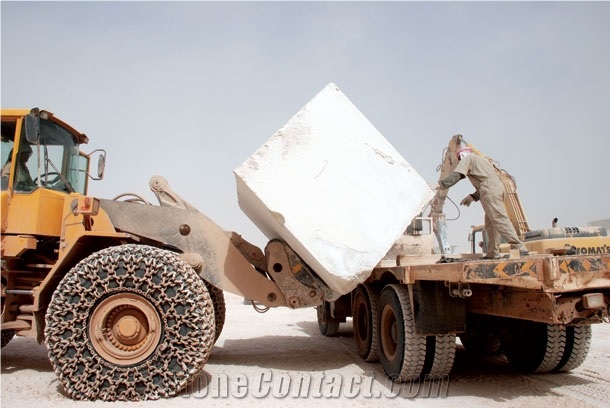 Desert Beige Marble Quarry