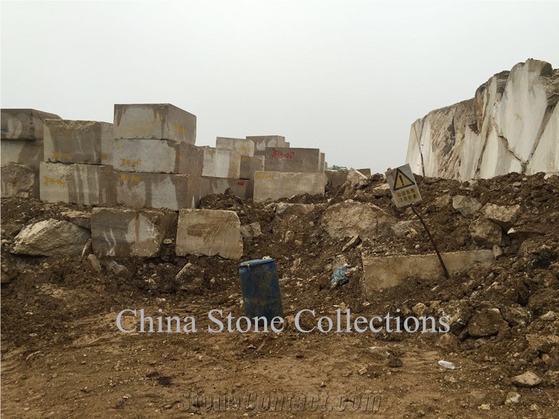 Champagne Grey Limestone Quarry