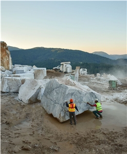 Parnonas White Marble Quarry- Parnon Light, Parnon Grey, Parnon Marble