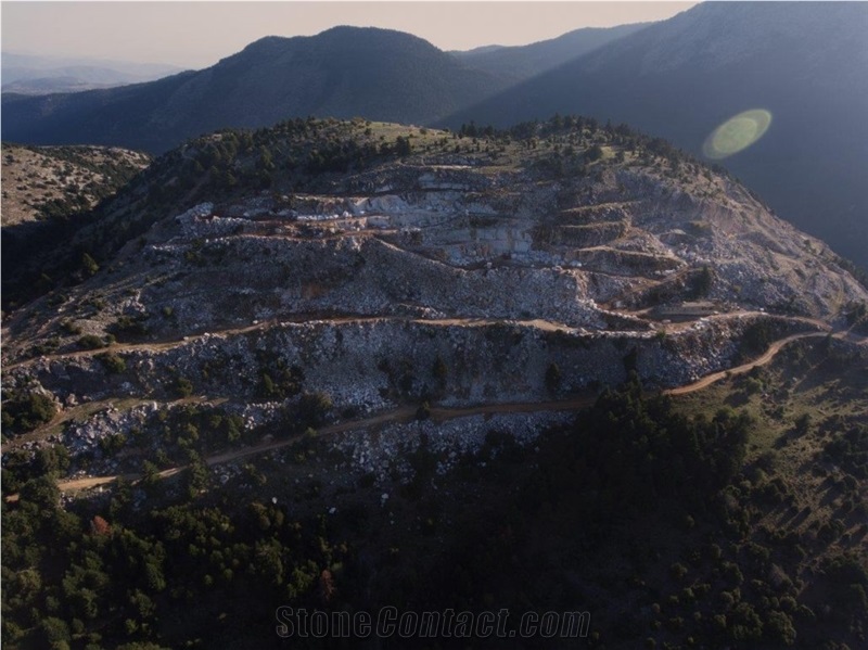 Parnonas White Marble Quarry- Parnon Light, Parnon Grey, Parnon Marble