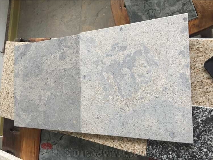 Castle Grey Granite, Multi Grey Chasising Rainbow Moon Grey