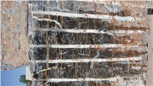 China Nero Portoro Marble- Portoro Gold Marble Quarry