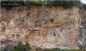 Cava Moscona- Giallo Siena Marble, Siena Gold, Yellow Siena Marble Quarry