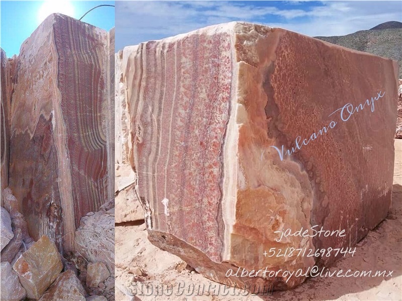 Vulcano Ruby Onyx - Rojo Vulkano Onyx Quarry
