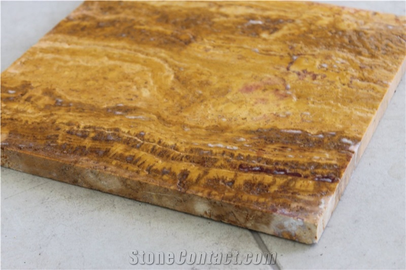 Yellow Yozgat Travertine Quarry