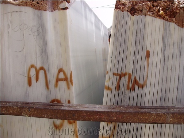 Marmara Panda White Marble Quarry