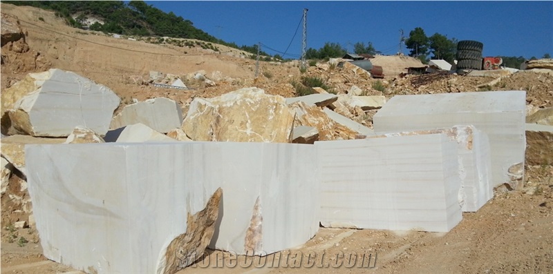 Usak White Marble - Usak White Pearl Marble Quarry