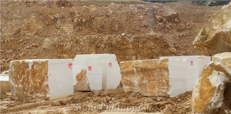 Usak White Marble - Usak White Pearl Marble Quarry