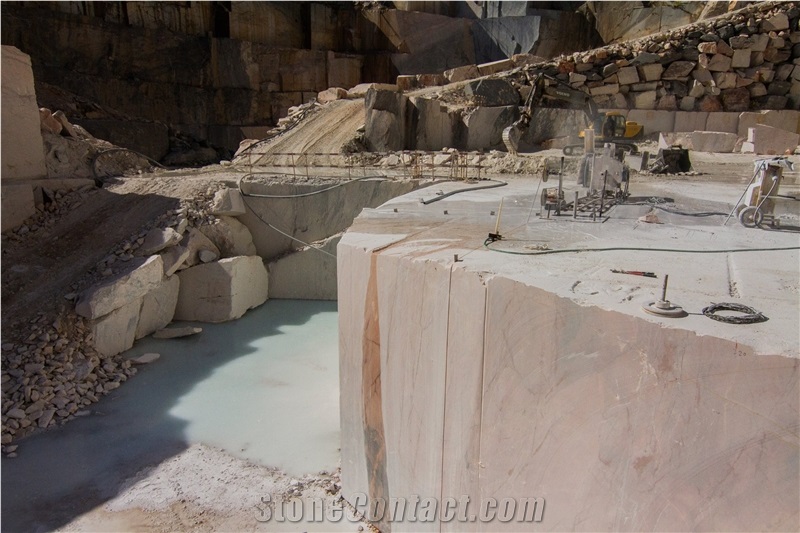 Rosa Lagoa, Creme Lagoa, Creme Pardais Marble Quarry