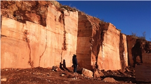 Akdag Red Travertine Quarry