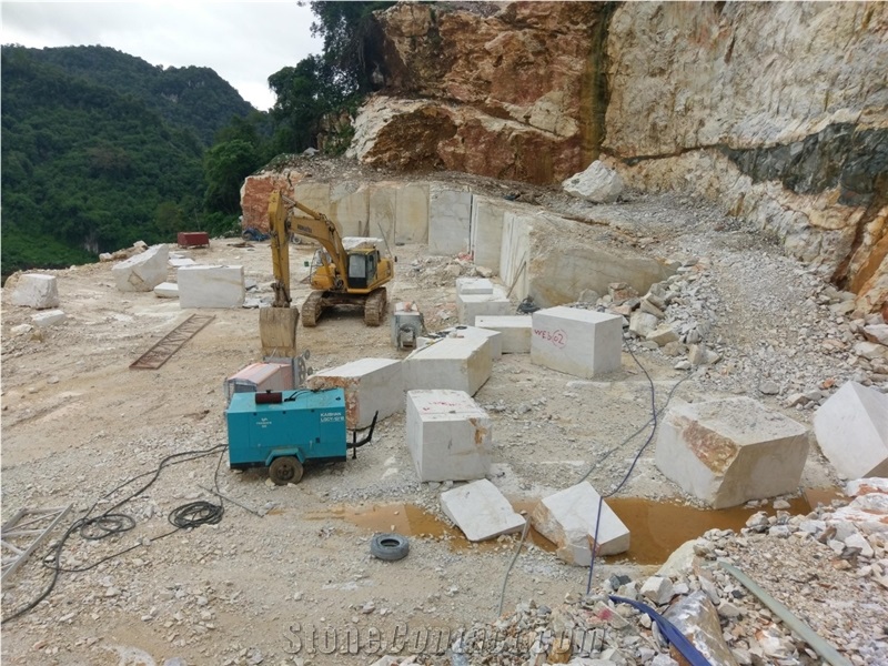 Milky White Marble Quarry
