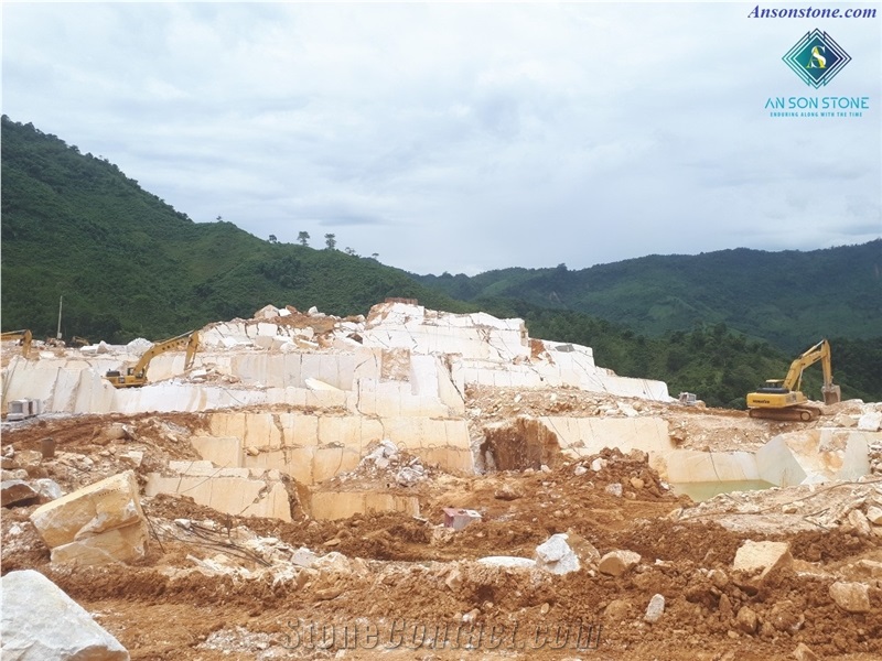 Pure White Marble Quarry